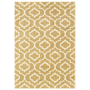 9672E Carson Indoor Area Rug Gold/ Ivory - ReeceFurniture.com