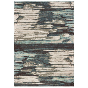 9675A Carson Indoor Area Rug Blue/ Ivory - ReeceFurniture.com