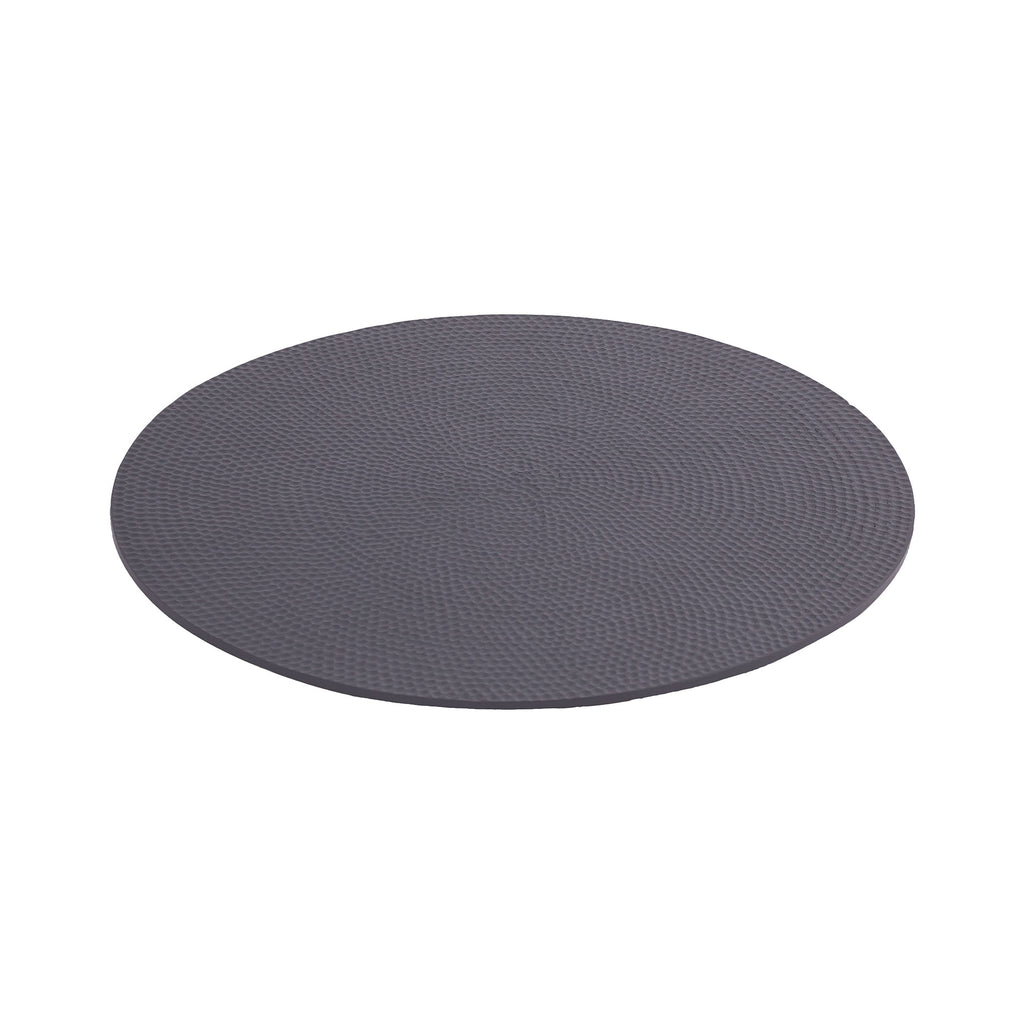 CHARGER008 - Hammered Charger in Powder-Coated Grey - ReeceFurniture.com
