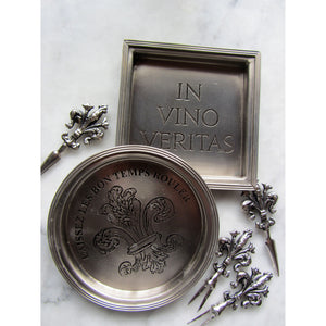 COAST004 - In Vino Veritas Etched Coasters (Set of 4) - ReeceFurniture.com