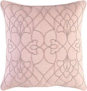 Dotted Pirouette Pillow Cover - Blush, Mauve, White - DP003 - ReeceFurniture.com
