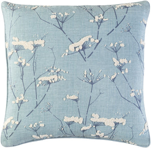 Enchanted Pillow Cover - Pale Blue, Denim, Cream - EN001 - ReeceFurniture.com