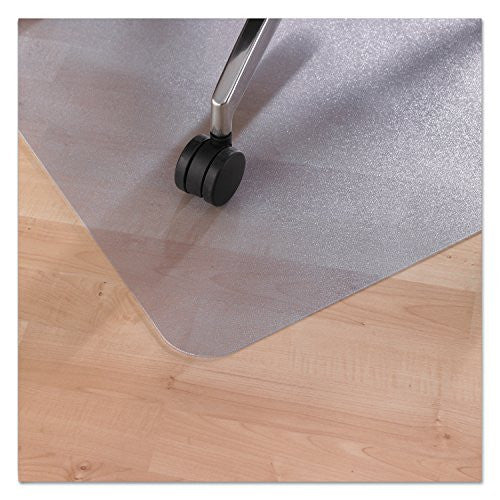 EcoTex 100% Post Consumer Recycled Tinted Chair mat For Hard Floors , Rectangular with Front Lipped Area for Under Desk Protection (36" x 48")