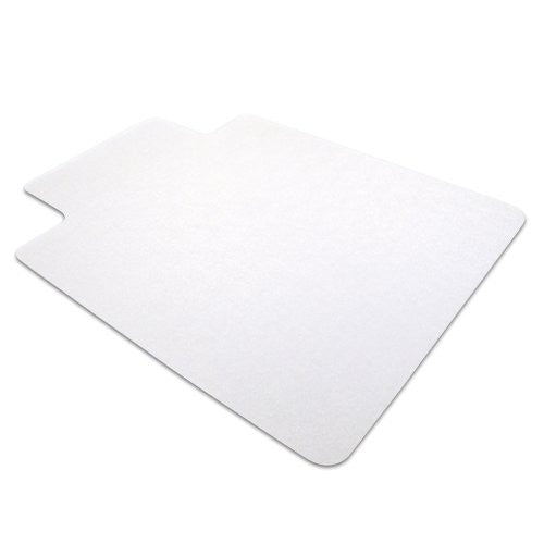 Cleartex Advantagemat PVC Clear Chair mat for Medium Pile Carpets 3/4" or less , Rectangular with Front Lipped Area for Under Desk Protection(36" X 48")