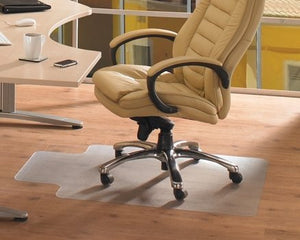 EcoTex 100% Post Consumer Recycled Tinted Chair mat For Hard Floors , Rectangular with Front Lipped Area for Under Desk Protection (36" x 48"), Floor Mats, FloorTexLLC, - ReeceFurniture.com - Free Local Pick Ups: Frankenmuth, MI, Indianapolis, IN, Chicago Ridge, IL, and Detroit, MI