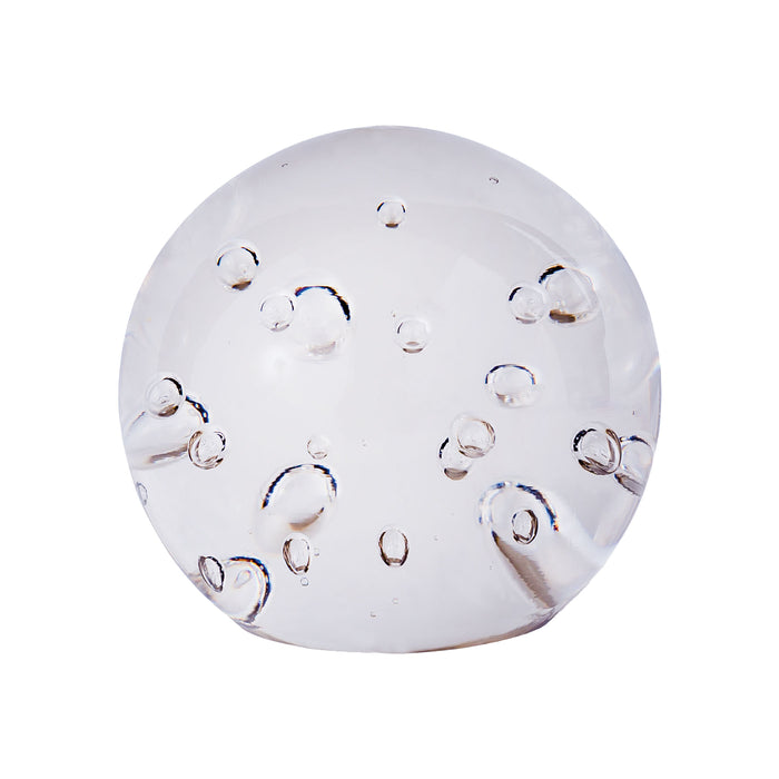 GBALL001 - Bubble Ball in Clear Glass
