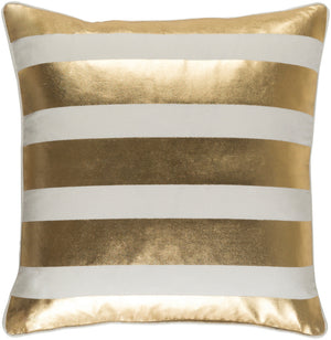 Glyph Pillow Kit - Cream, Metallic - Gold - Down - GLYP7080 - ReeceFurniture.com