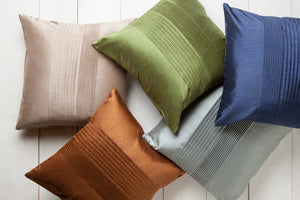 Hh013-1818 - Solid Pleated - Pillow Cover - ReeceFurniture.com