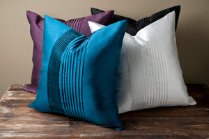 Hh024-1818 - Solid Pleated - Pillow Cover - ReeceFurniture.com