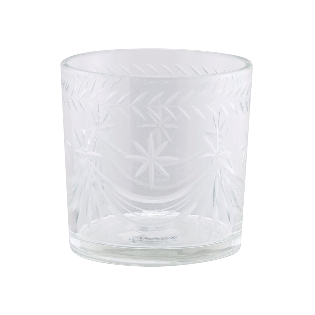 IBUCK02 - Glass Ice Bucket with Star Cut - ReeceFurniture.com