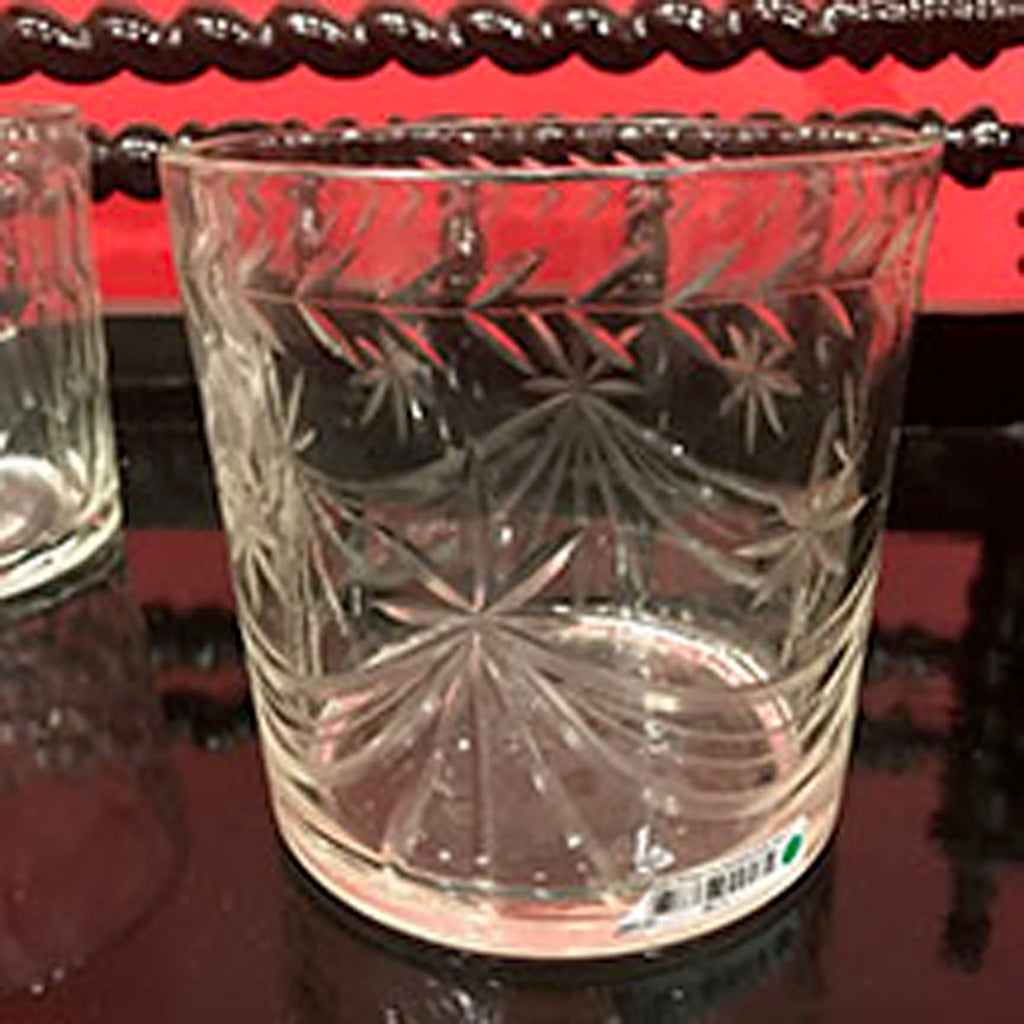 IBUCK03 - Glass Ice Bucket with Circle Cut - ReeceFurniture.com