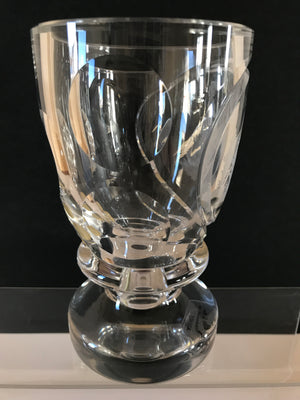 823023 Crystal Glass With Engraved Couple In Cut Circle - ReeceFurniture.com