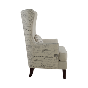 G904047 - Curved Arm High Back Accent Chair - Cream - ReeceFurniture.com