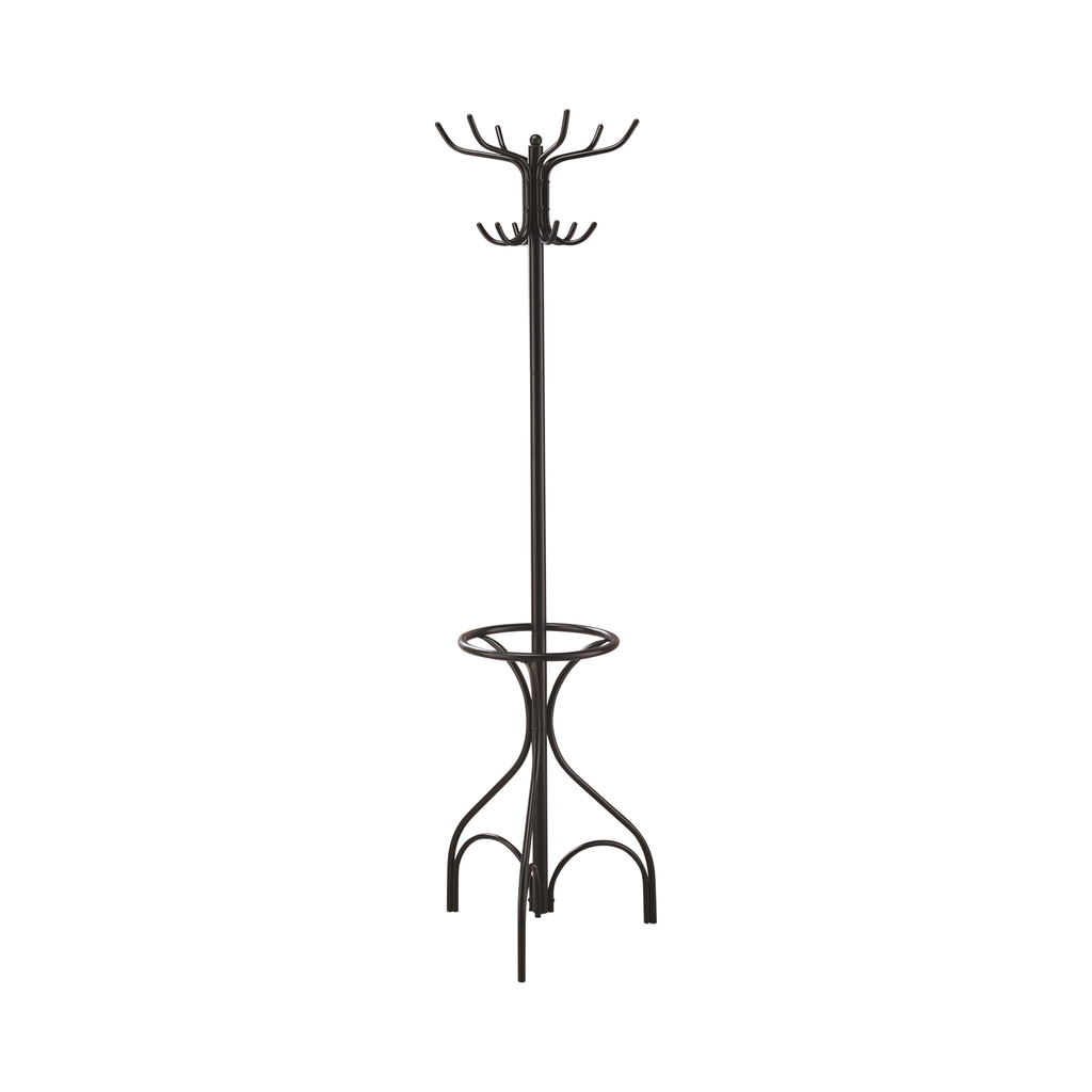 G900821 - Coat Rack With 12 Hooks  - Black - ReeceFurniture.com