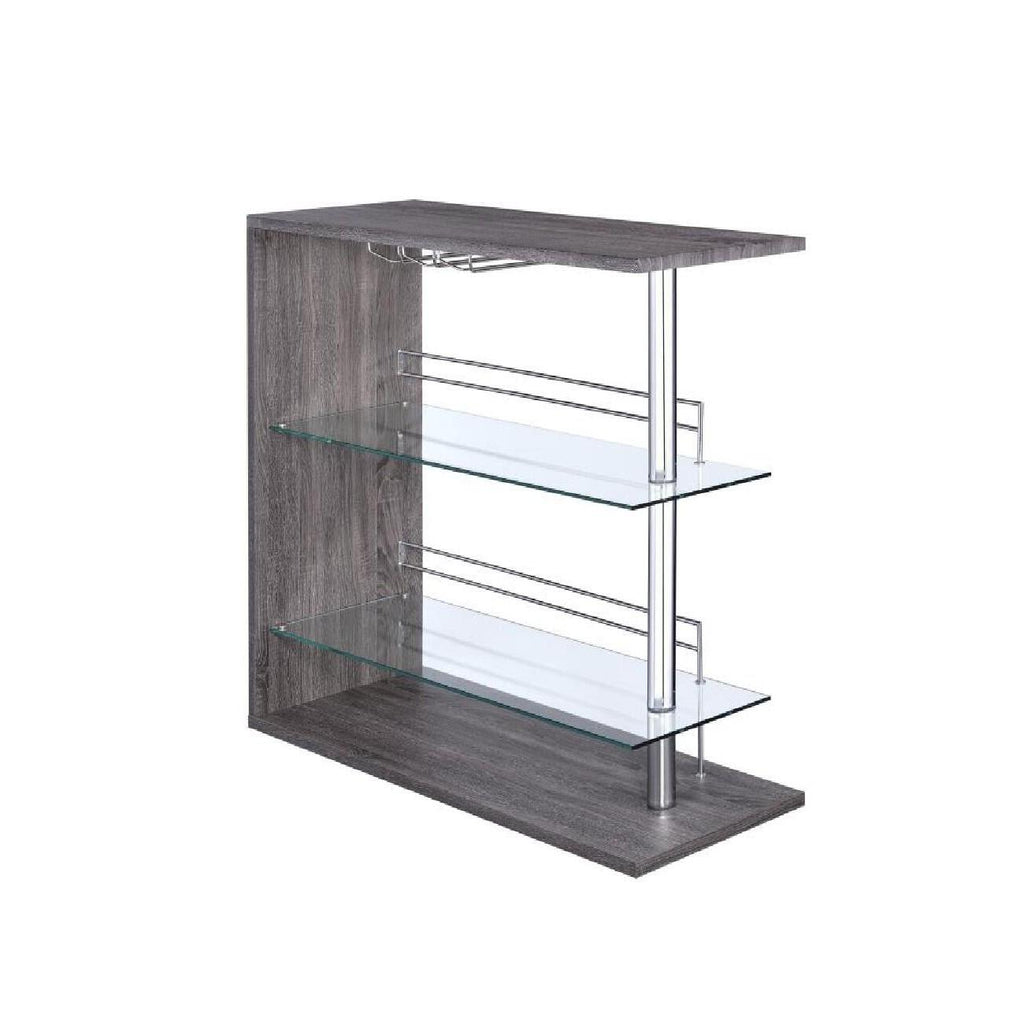 G100156 - Bar Unit - Weathered Grey, Glossy Black, Beautiful Cappuccino or Gloss Whtie - ReeceFurniture.com