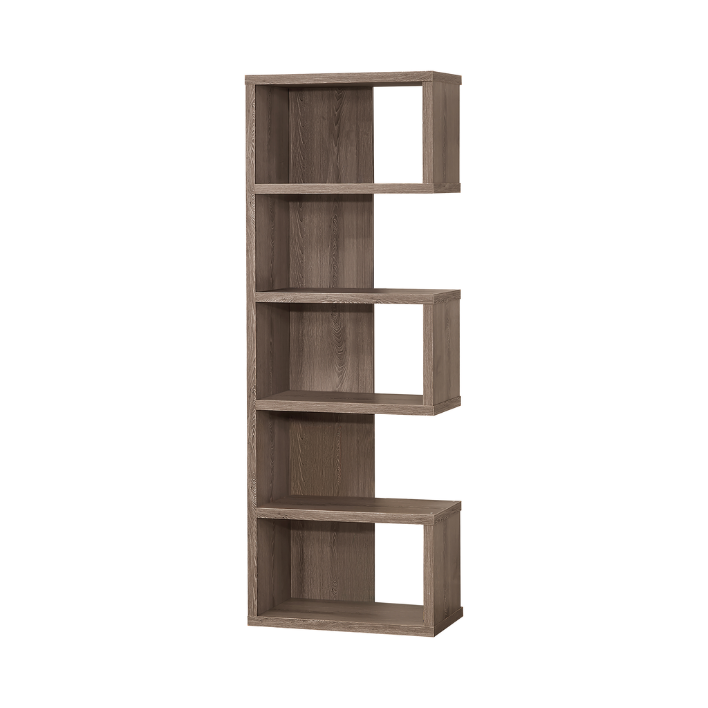 G800552 - 5-Tier Bookcase - Weathered Grey - ReeceFurniture.com
