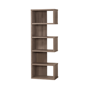 G800552 - 5-Tier Bookcase - Weathered Grey - ReeceFurniture.com