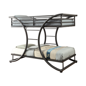 G460078 - Stephan Bunk Bed - Twin, Twin Over Full, or Full - Gunmetal - ReeceFurniture.com