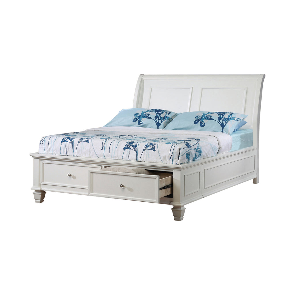 G400239 - Selena Sleigh Bed With Footboard Storage Bedroom Set - ReeceFurniture.com