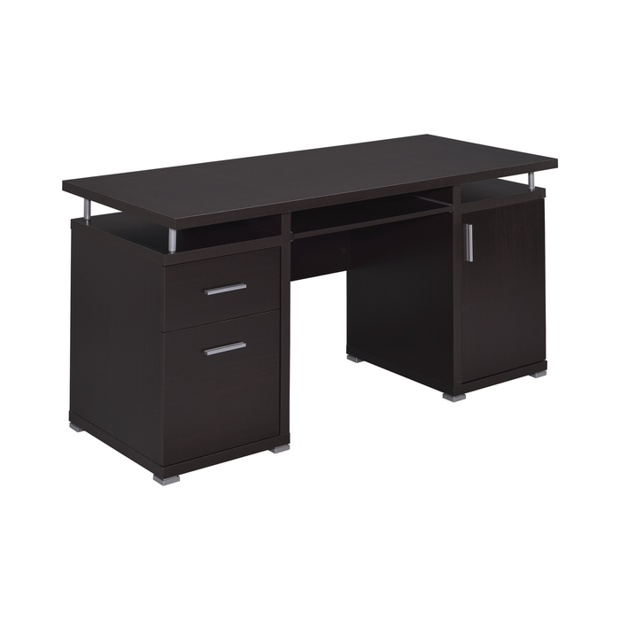 G800107 - Tracy 2-Drawer Computer Desk - Cappuccino or White