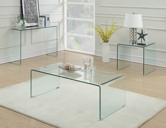 G705328 - Clear Glass Occasional Table - Clear