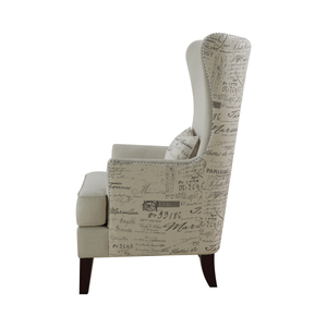 G904047 - Curved Arm High Back Accent Chair - Cream - ReeceFurniture.com