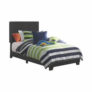 G300761 - Dorian Upholstered Bed - Black - ReeceFurniture.com