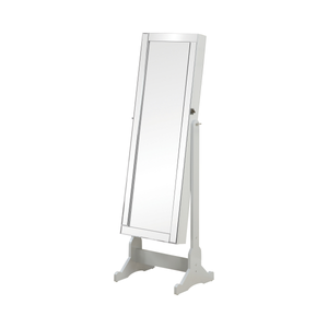 G901866 - Storage Jewelry Cheval Mirror - Dove Grey - ReeceFurniture.com