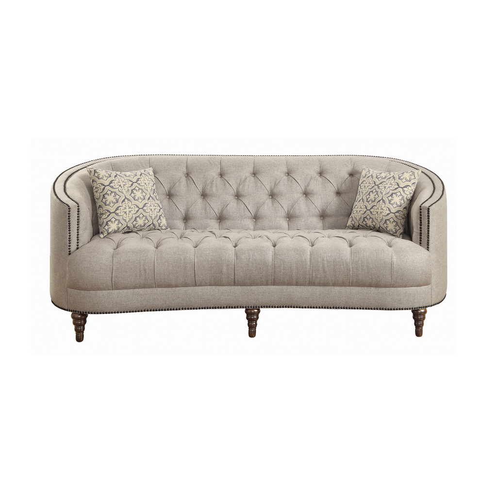 G505641 - Avonlea Sloped Arm Upholstered Living Room - Trim Grey - ReeceFurniture.com