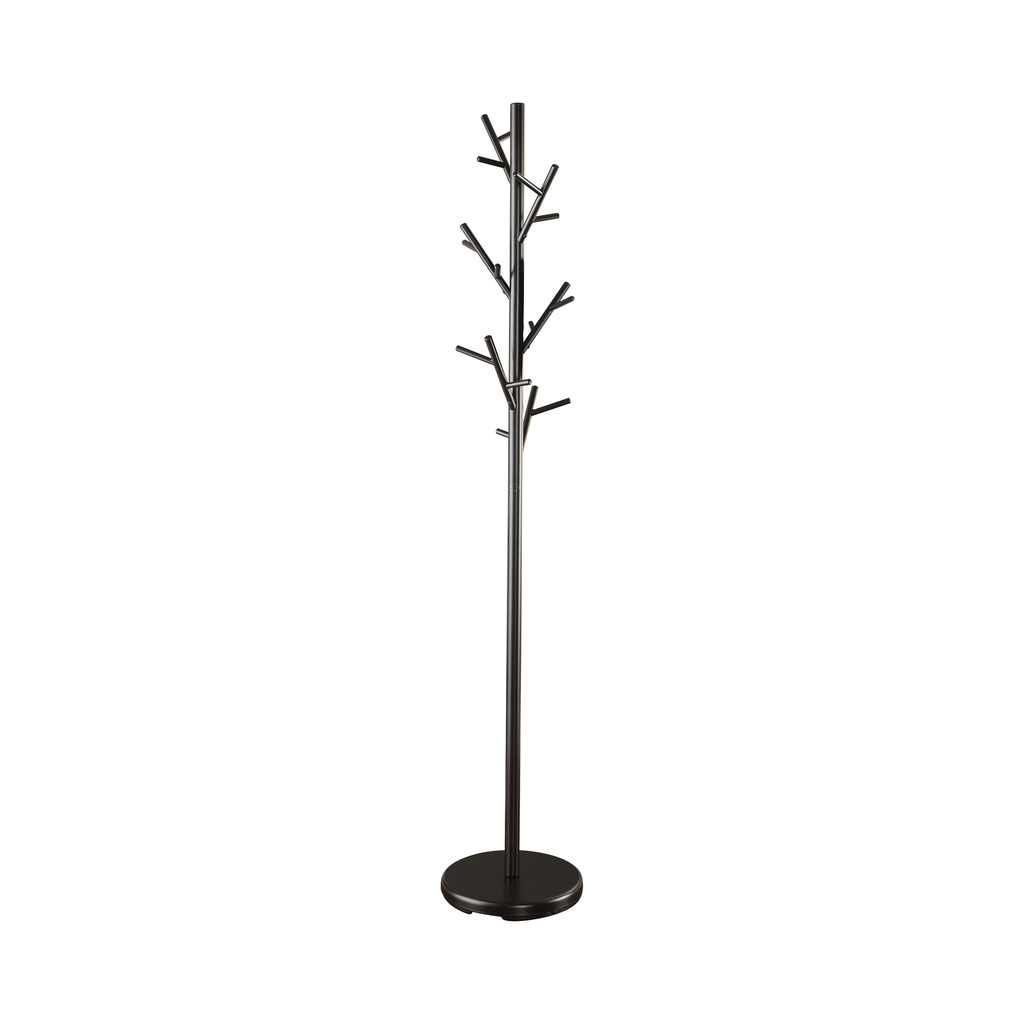 G900897 - 18-Hook Coat Rack - Black - ReeceFurniture.com