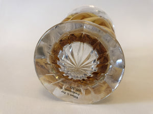 999325 Amber Flashed Glass With 3 Engraved Oval Panels & 3 Crystal Cut Panels Around Bottom Over Rounded Swirl, Cut Star Base, Bohemian Glassware, Antique, - ReeceFurniture.com - Free Local Pick Ups: Frankenmuth, MI, Indianapolis, IN, Chicago Ridge, IL, and Detroit, MI