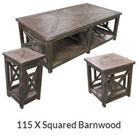 115 X Squared Barnwood - ReeceFurniture.com