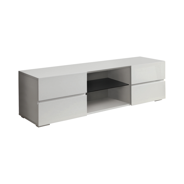 G700825 - 4-Drawer TV Console - Glossy White or Black