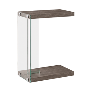G902916 - Accent Table - Weathered Grey And Clear - ReeceFurniture.com