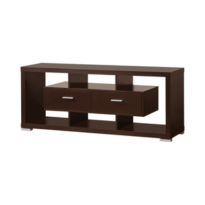 G700112 - 2-Drawer Rectangular TV Console - Cappuccino or White - ReeceFurniture.com