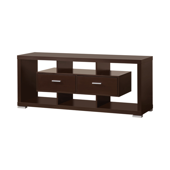 G700112 - 2-Drawer Rectangular TV Console - Cappuccino or White