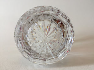 999179 Crystal With Diamond Panel Engraved With Flowers & Design, Round & Fancy Cuts On Back & Side and Around Base & Bottom-Gold Rim, Bohemian Glassware, Unknown German Glass Company, - ReeceFurniture.com - Free Local Pick Ups: Frankenmuth, MI, Indianapolis, IN, Chicago Ridge, IL, and Detroit, MI