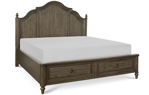 6400 Brookhaven Panel Bed with Storage Footboard - ReeceFurniture.com