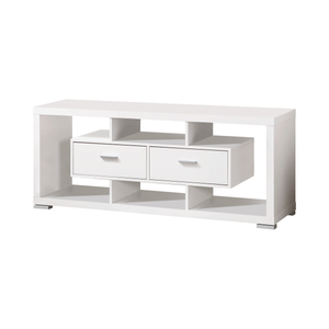 G700112 - 2-Drawer Rectangular TV Console - Cappuccino or White - ReeceFurniture.com
