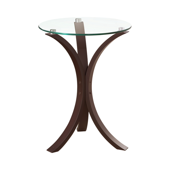 G902867 - Round Accent Table - Cappuccino