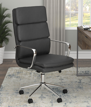 G801744 - High Back Upholstered Office Chair - Black, Grey or White - ReeceFurniture.com