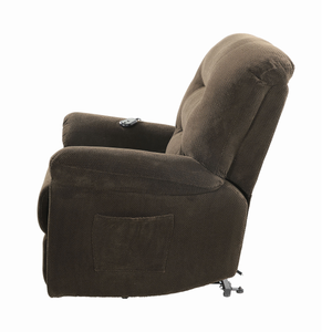 G600397 - Upholstered Power Lift Recliner - Chocolate, Charcoal, Beige or Brick Red - ReeceFurniture.com
