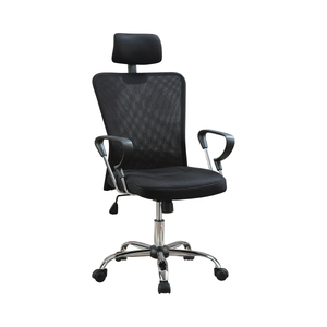 G800206 - Mesh Back Office Chair - Black And Chrome - ReeceFurniture.com