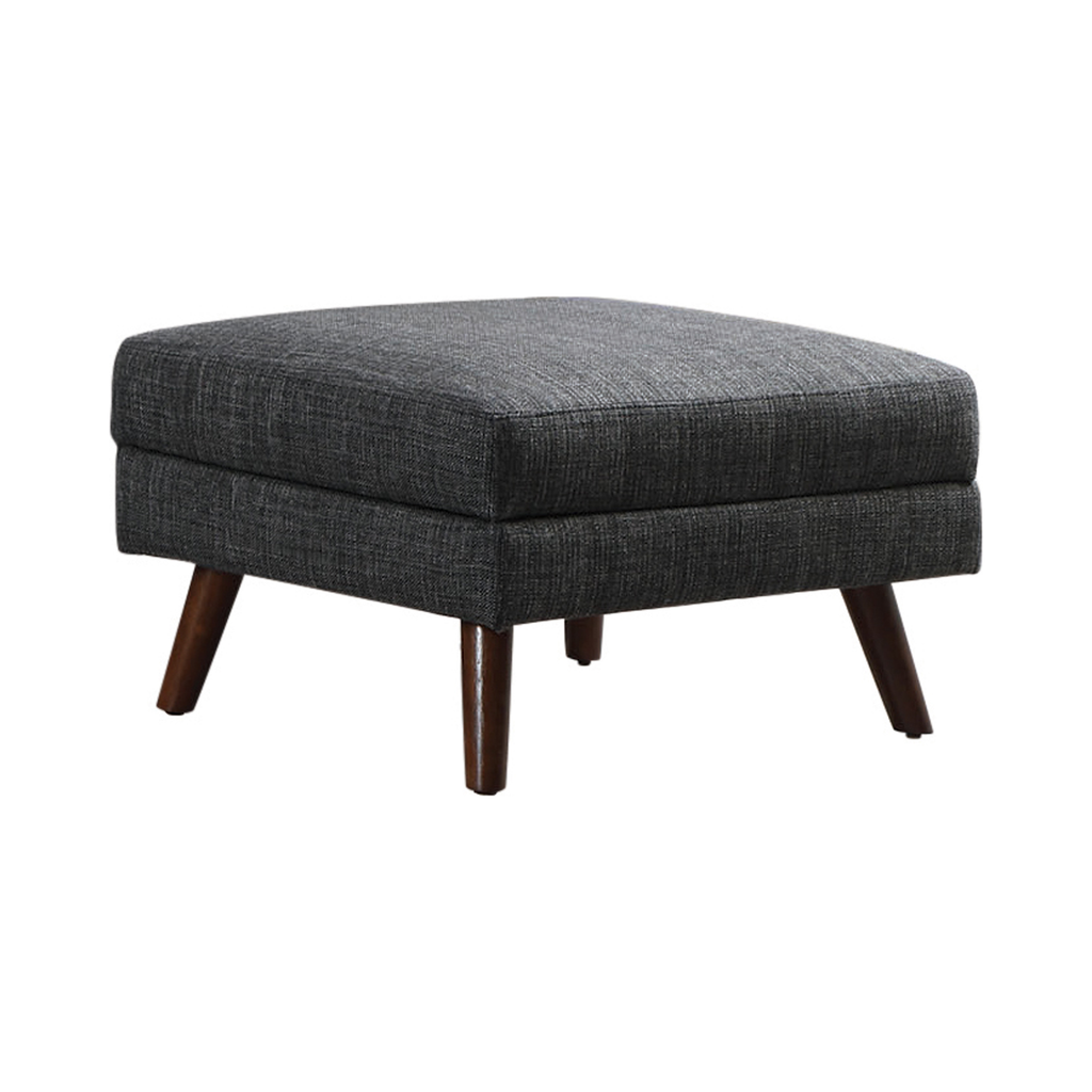 G551401 - Churchill Tufted Cushion Back Living Room - Dark Grey And Walnut - ReeceFurniture.com