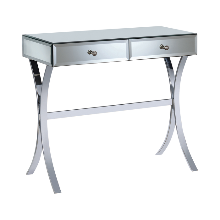 G950355 - 2-Drawer Console Table - Clear Mirror