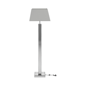 G920140 - Geometric Base Floor Lamp - Silver - ReeceFurniture.com