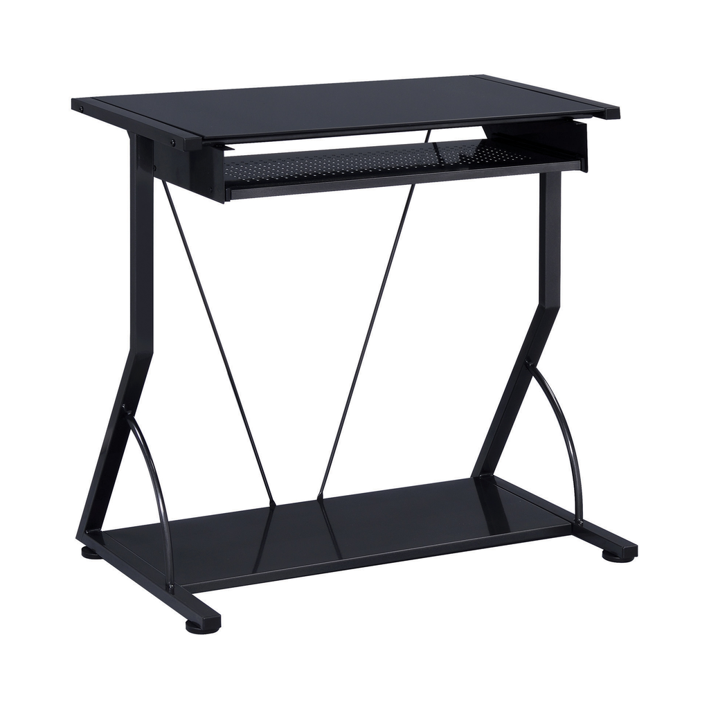 G800217 - Computer Desk With Keyboard Tray - Black - ReeceFurniture.com