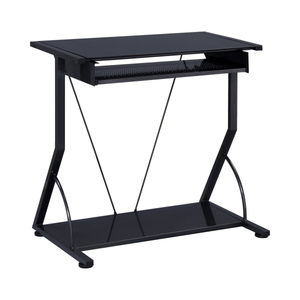 G800217 - Computer Desk With Keyboard Tray - Black - ReeceFurniture.com
