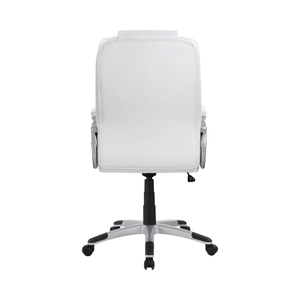 G801140 - Adjustable Height Office Chair - White And Silver - ReeceFurniture.com