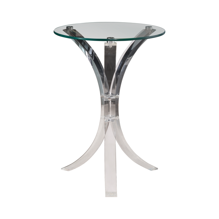 G900490 - Round Accent Table - Clear